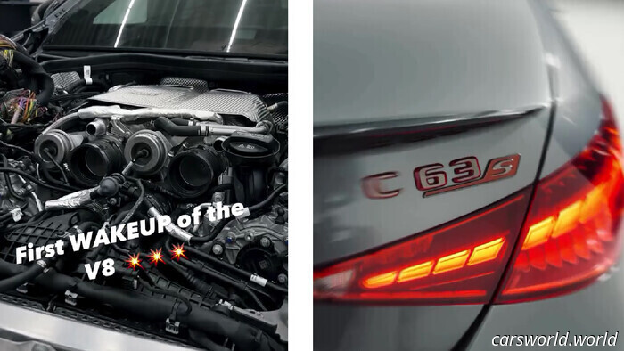 A Bi-Turbo V8 Has Been Installed in a 4-Cylinder Mercedes-AMG C63 S | Carscoops